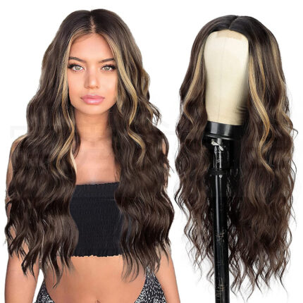 Lace Front Perücke Braun-Blond Mix (R2/6/26)